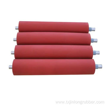 Rubber roller for stamping machine